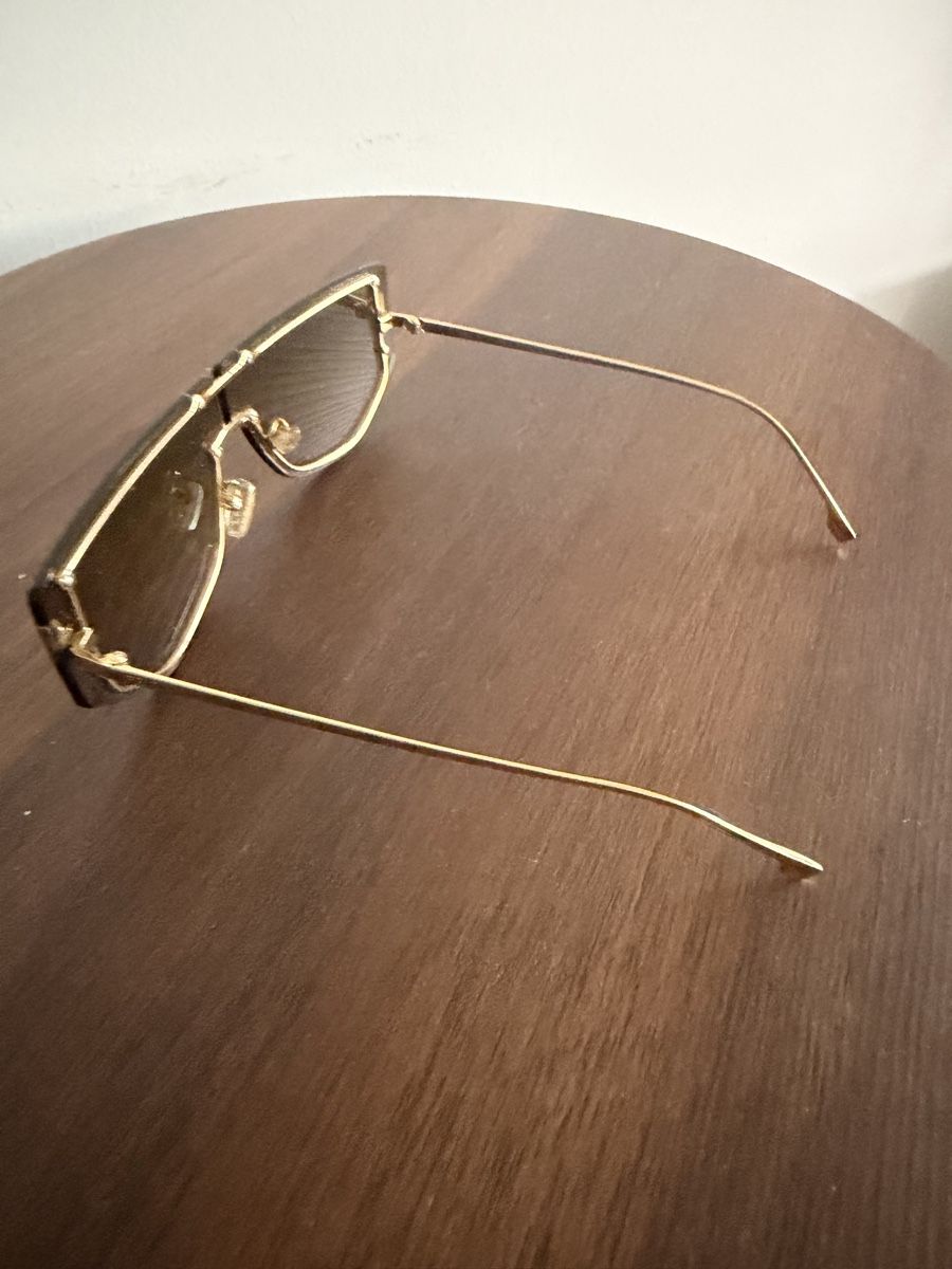 Fendi Occhiali & Lenti: Fendi Sunglasses F Freedom Shield Gold Brown Gradient – Nuovo (secondo la descrizione) da Kilchberg ZH venduto da sch_lv6z 1