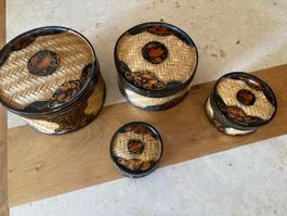 Asie Petits paniers  anciens emboîtables