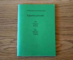 A pro Pollinaire - Apropollinaire - Chapman / Ingold