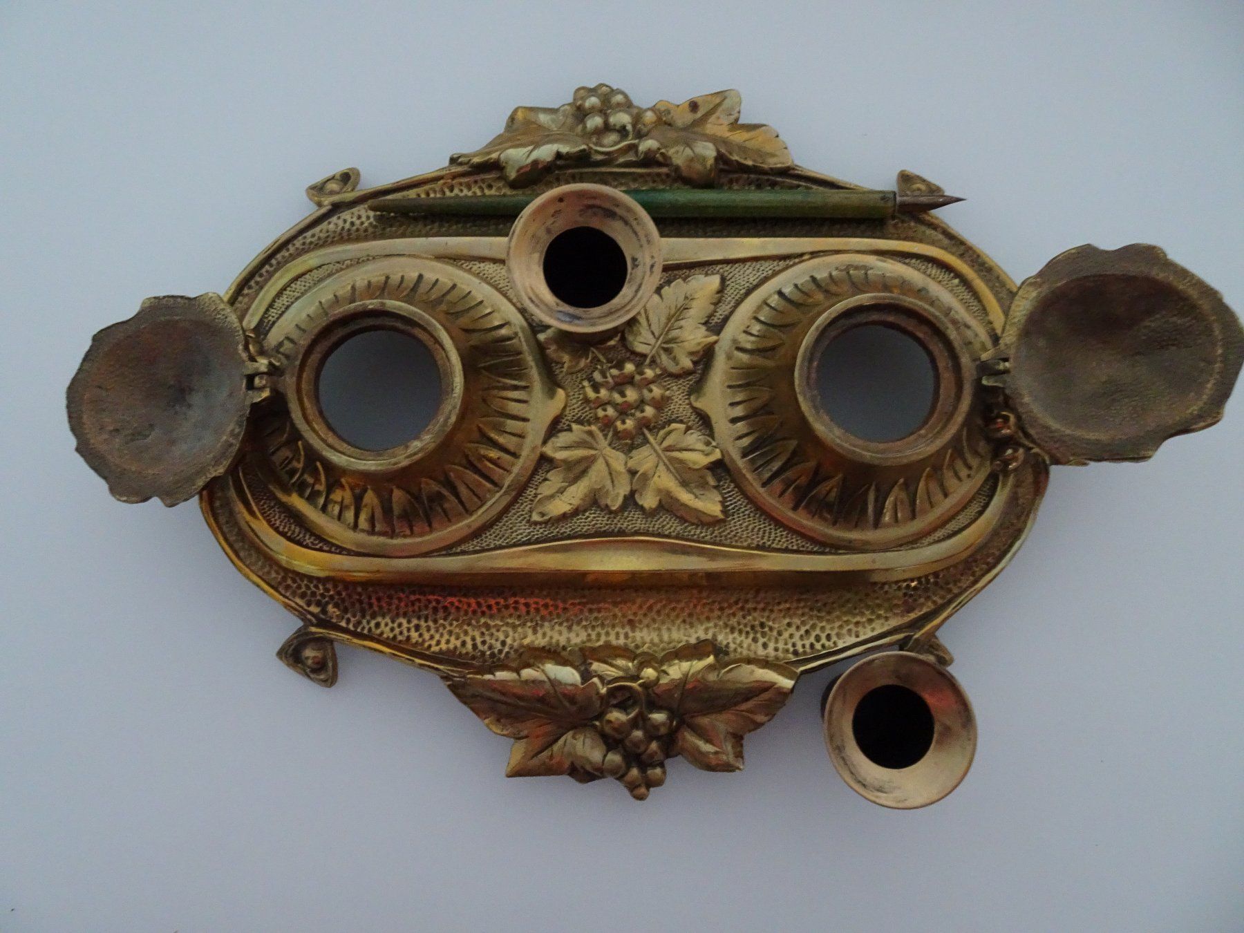 Altro in Antiquarato & Arte: antikes 2er Tintenfass Messing um 1880 – Usato da Vitznau venduto da Mina60 3