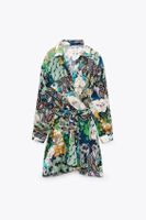 Zara Floral Print Mini Dress