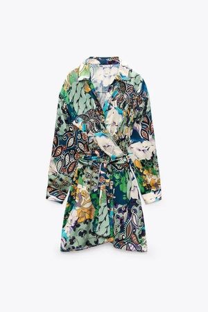 Zara Floral Print Mini Dress