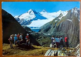 Nufenenpass - Vue sur le barrage - Animation. 1970