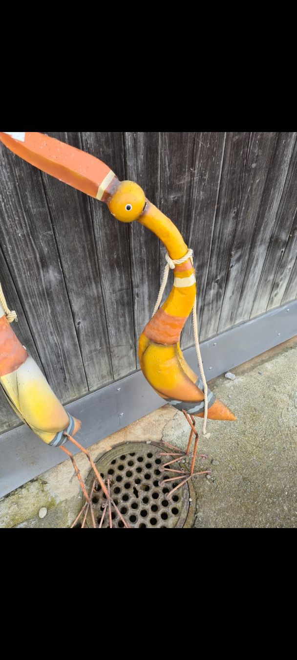Toutes les décorations: Gartendeko: 2 lustige Vogel Metall – D'occasion à Niederlenz par DaveDasWahnsinn 2