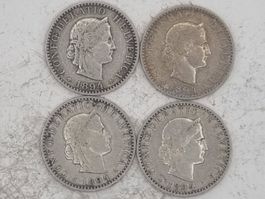 20 rappen 1894 Lot 4 Stück