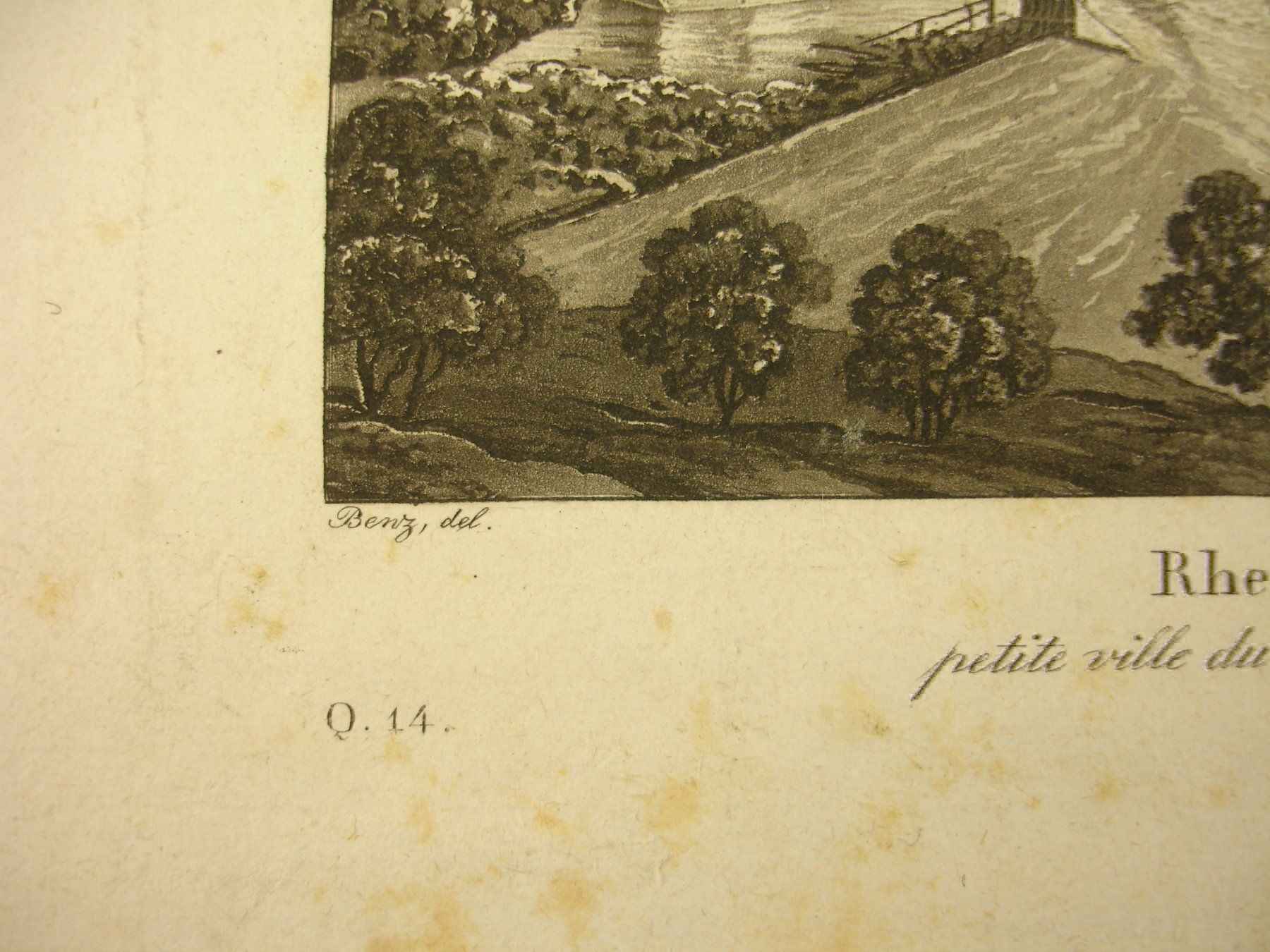Stiche: RHEINFELDEN, AQUATINTA 1836 – Gebraucht aus Grüningen von Kartensammler 3