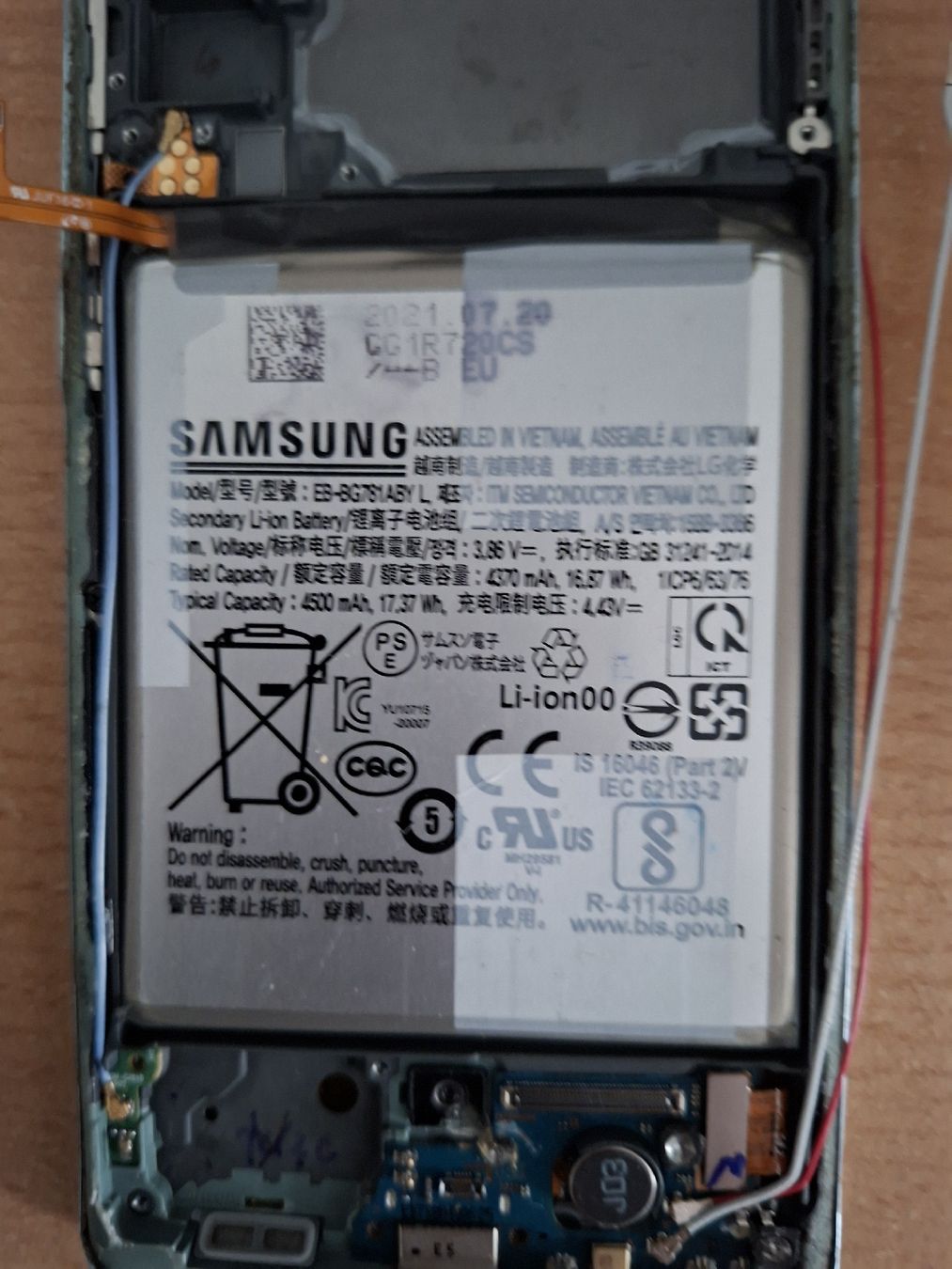 Samsung Telefoni cellulari / Smartphones: Samsung Galaxy S20 FE 5G Gehäuse und weitere Komponenten – Difettoso da Bauma venduto da leandro_6ztn 2