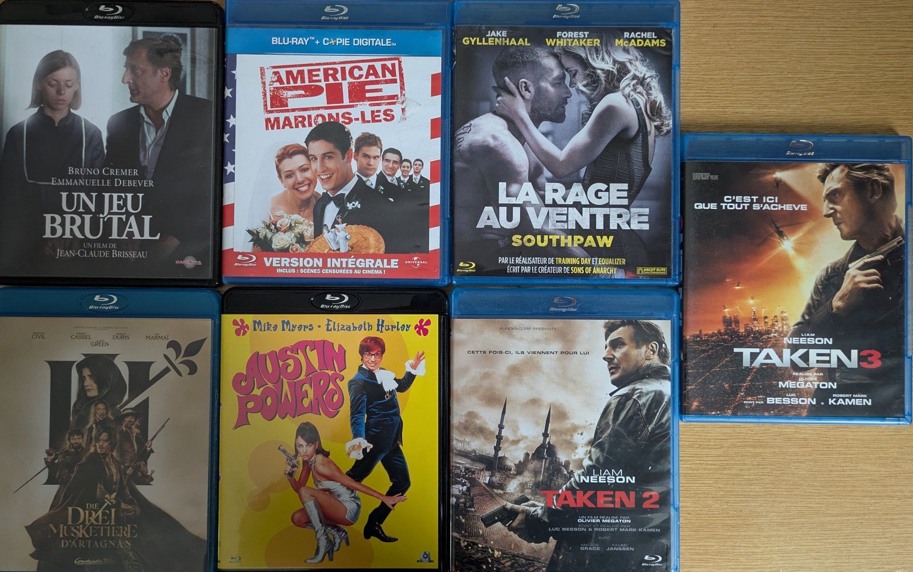 Tutti i DVDs: Blu Ray VF lots de 7 – Usato da Vevey venduto da Cadillacman