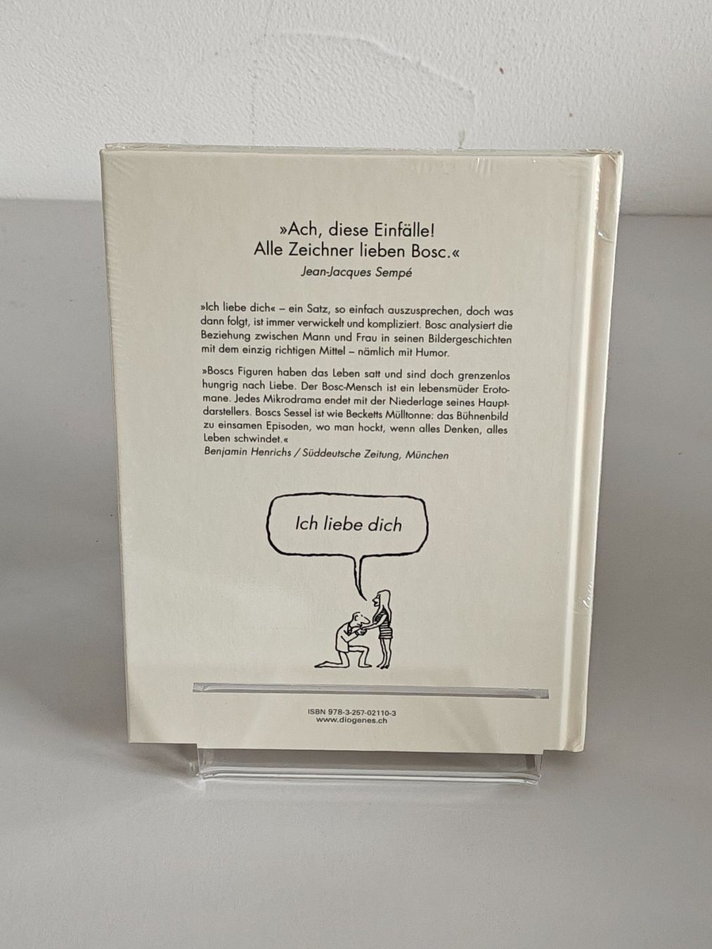 Libri: Cartoon-Buch Ich liebe dich - Bosc - Diogenes - 2008 – Nuovo e nell'imballaggio originale da Birr venduto da DisDas 1