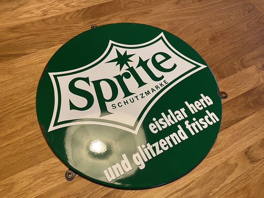 Sprite Emailschild Original Top Glanz (Gebraucht) in für CHF 328 – mit ...
