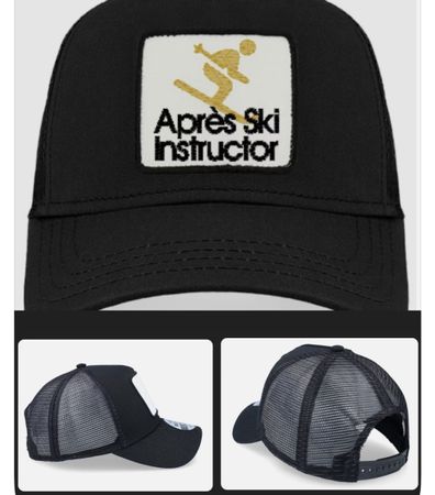 Trucker Cap Après Ski Instructor Schwarz neu