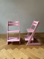 2 chaises Tripp Trapp Stokke rose bon état général