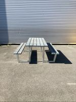 Gartentischgruppe aus ReTex-Recyclingmaterial,grau, neu