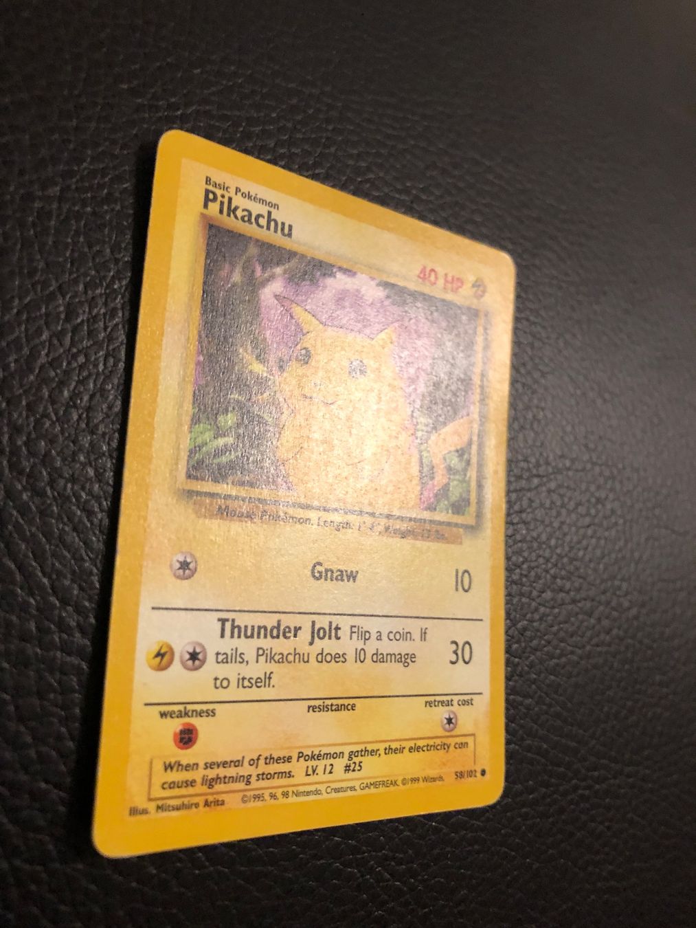 Pokémon Carte collezionabili: 1999 Base Set Pikachu 58/102 Ab 1 – Usato da Paradiso venduto da Pkmn10 1