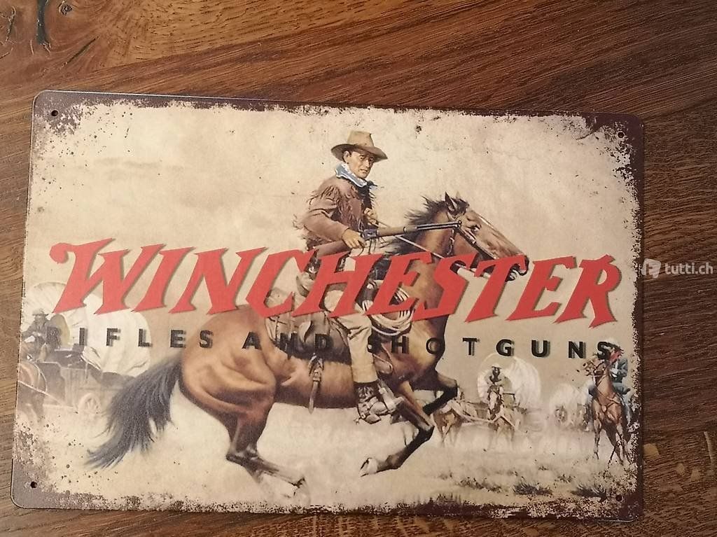 Insegne: Blechschild Winchester 2 – Nuovo e nell'imballaggio originale da Wangen SZ venduto da Charlie_Firpo