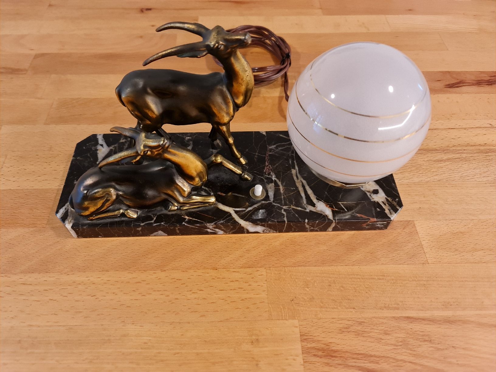 Lampade: Art Deco: Tierfiguren-Lampe – Usato da Basel venduto da Bafidu 2