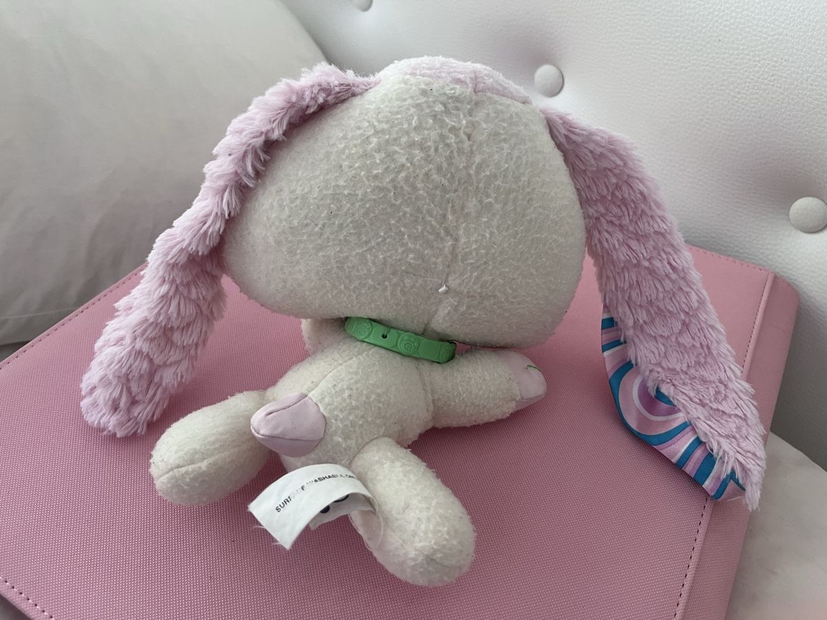 Littlest Pet Shop Statuette: Littlest Pet Shop VIP Plush (Pink Rabbit LPS) – Usato da Le Grand-Saconnex venduto da Koko.hime_ 1