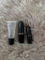 MAC Liploss Gloss Clear und Lippenstifte braun rot 