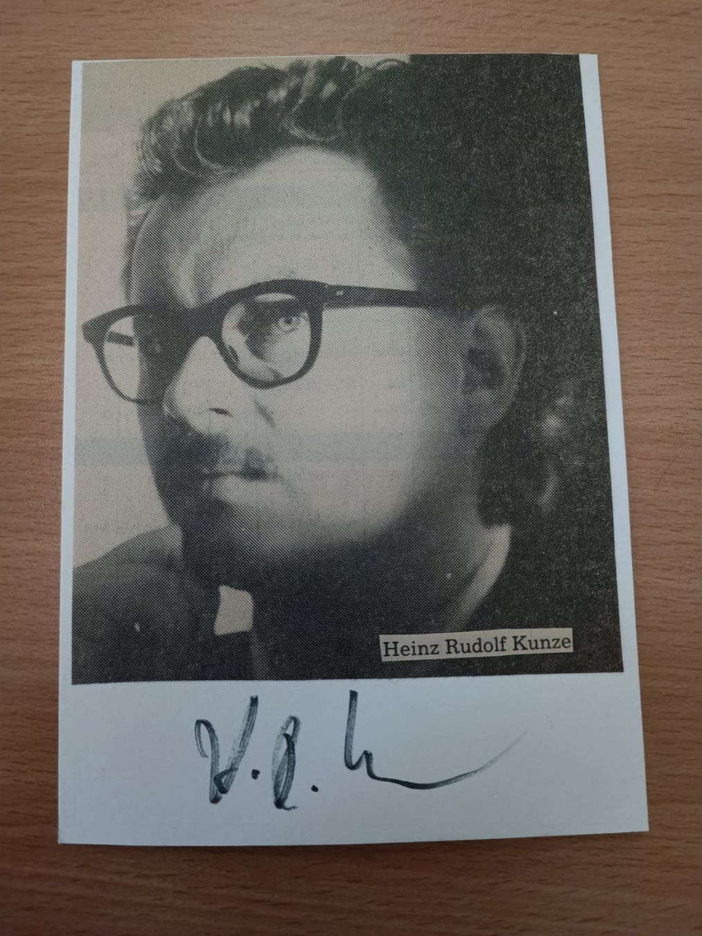 Autografi: Heinz Rudolf Kunze - handsigniert – Usato da Menziken venduto da Artographs