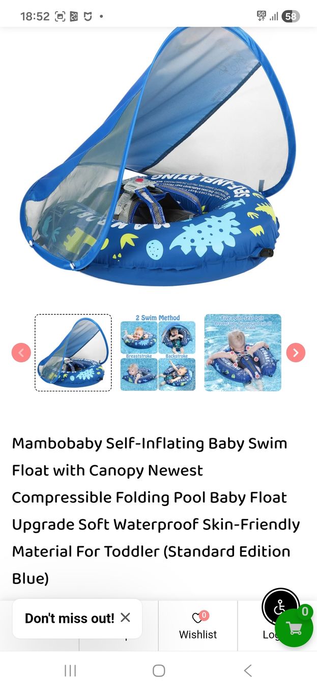 Bouées: Inflatable Baby Float - NEW - dark blue – Neuf avec emballage d'origine à Zollikon par kklezlova