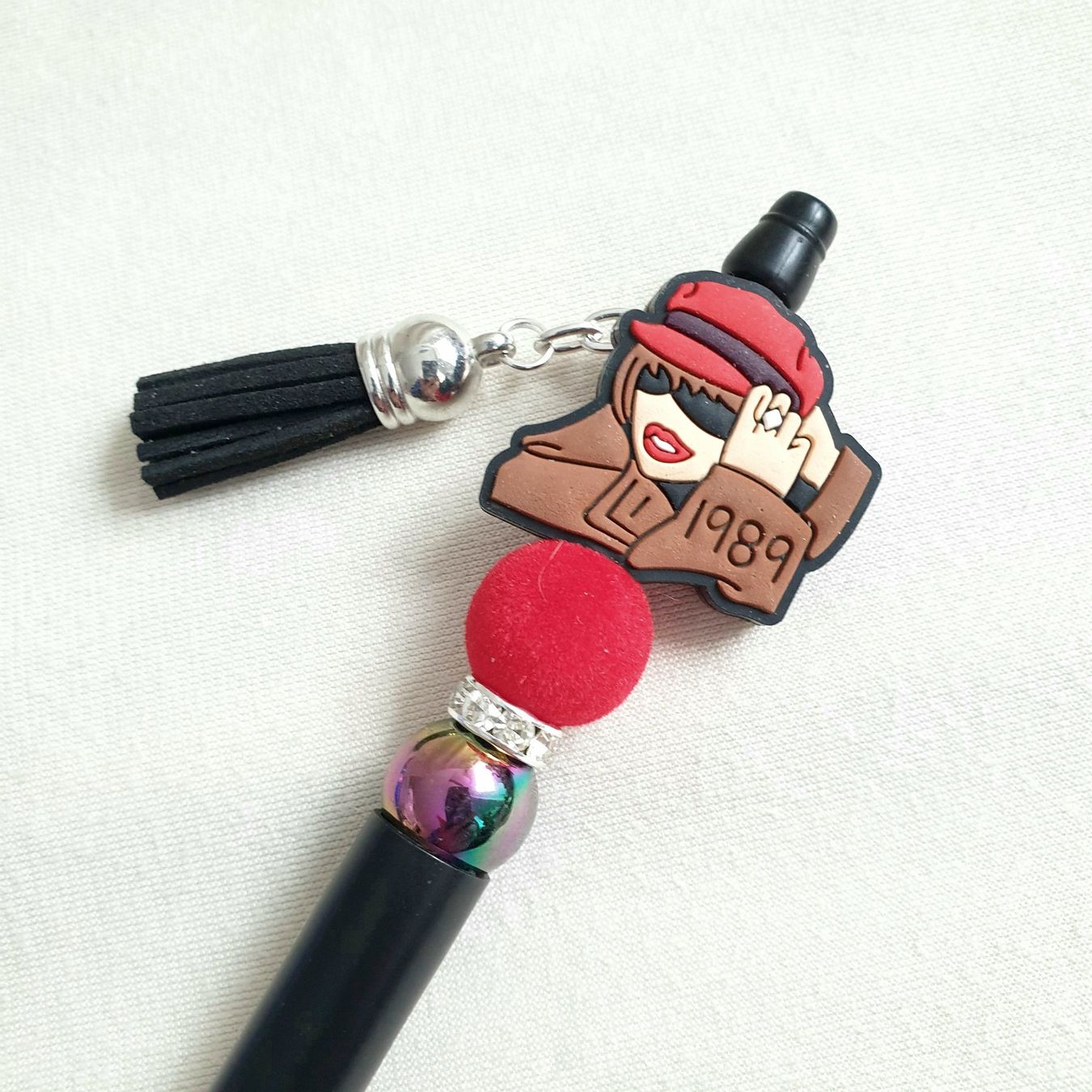 Stifte & Marker: 1 Perlenstift/Kugelschreiber "Taylor Swift" mit Zottel % – Neu und originalverpackt aus Oberglatt ZH von -your-Style- 3