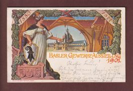 BASEL - Gewerbe Ausstellung 1901 // Eckbug //