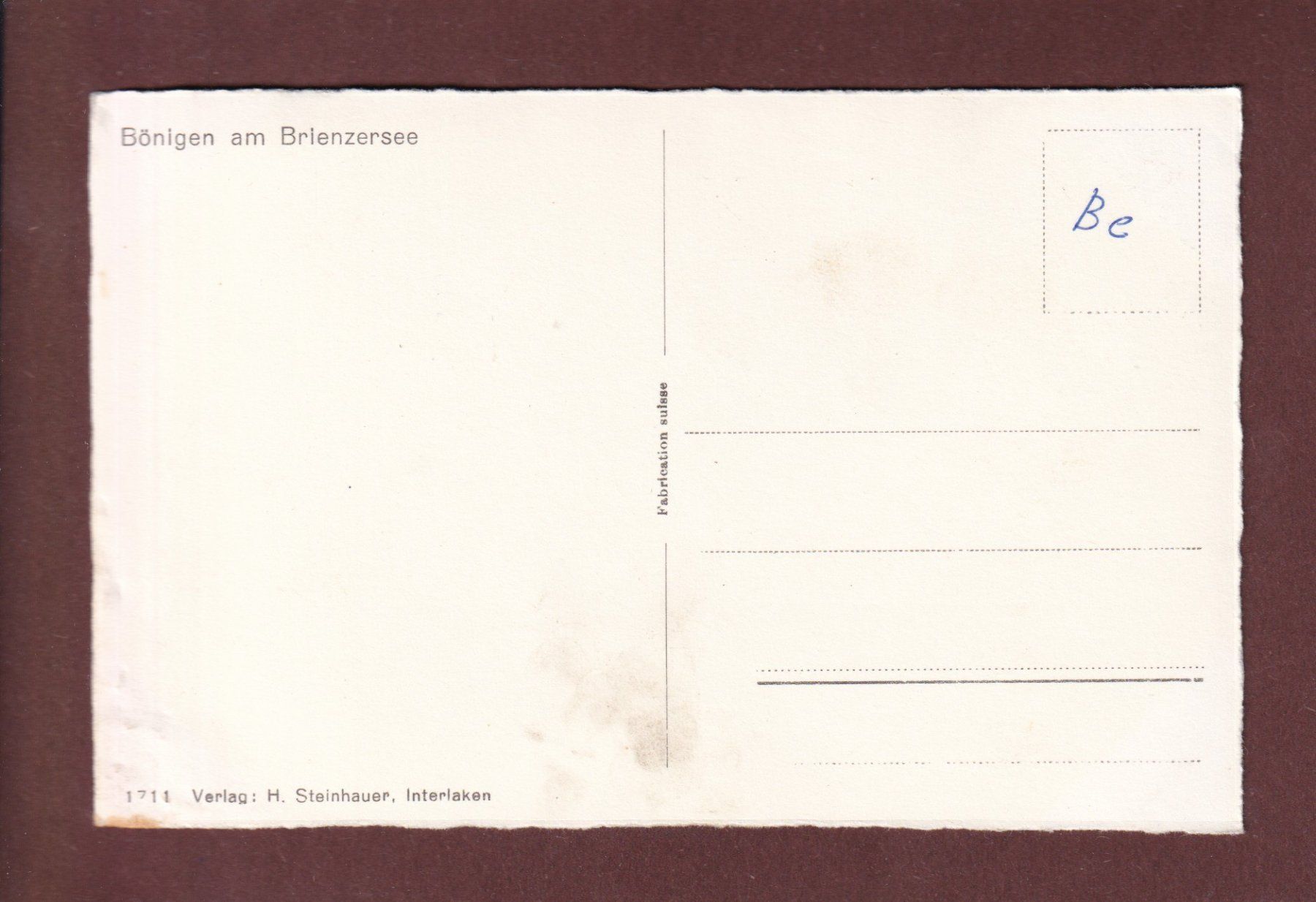 Cartes postales: BÖNIGEN am Brienzersee – D'occasion à Pully par nicecards-shop 1