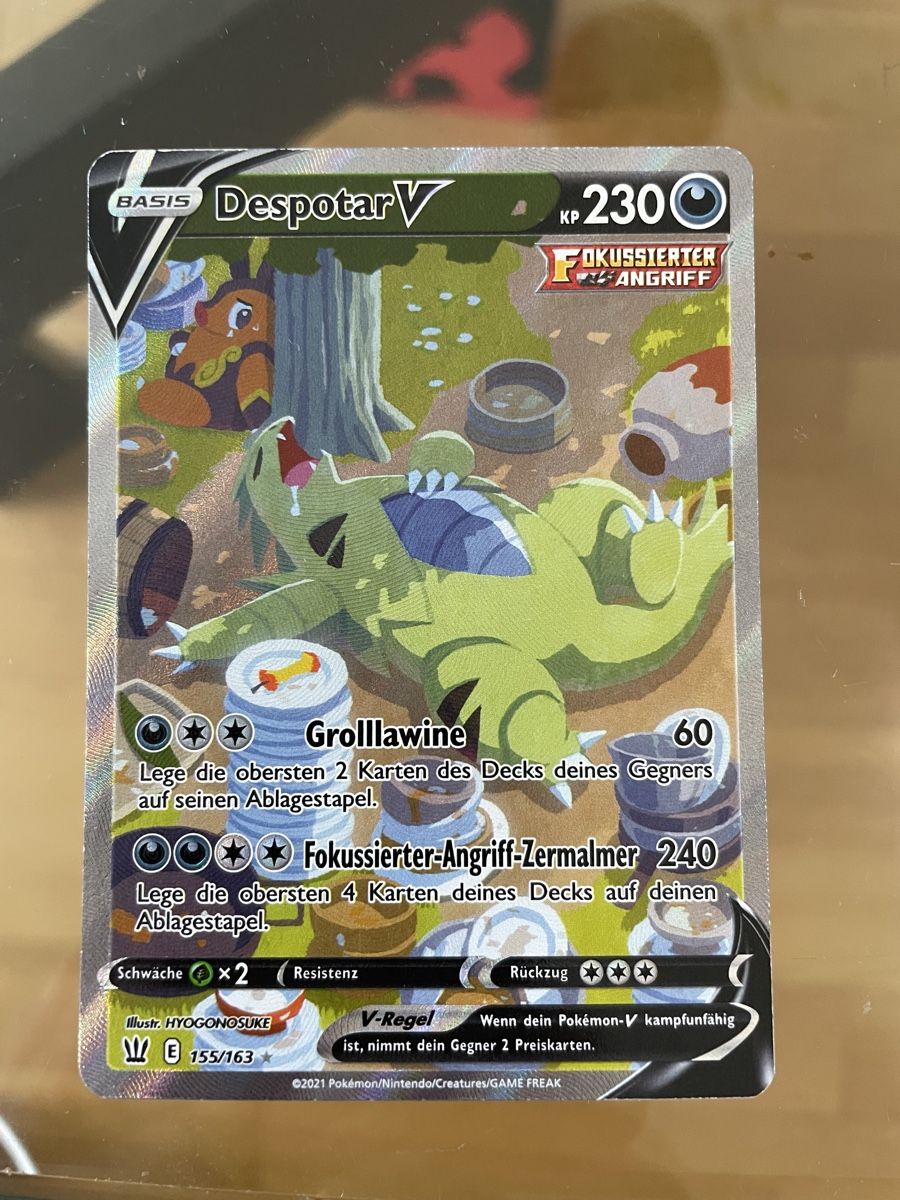 Pokémon Sammelbilder & Trading cards: Pokemon Sleeping Tyranitar 155/163 Deutsch – Gebraucht aus Wallisellen von ale_v9vd
