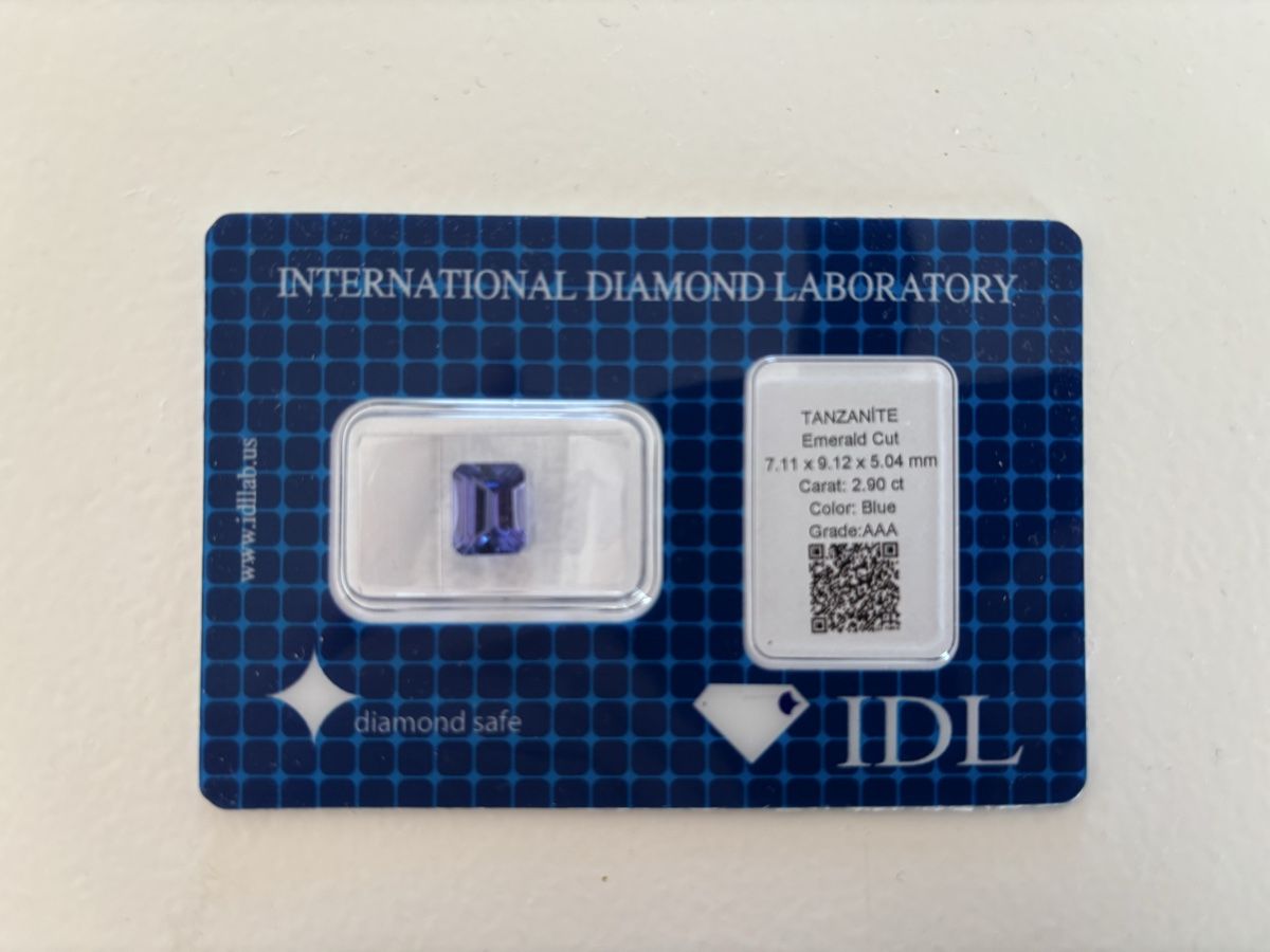 Edelsteine: Tansanit Edelstein 2,90 ct – Neu und originalverpackt aus Aeschi SO von Bluemail