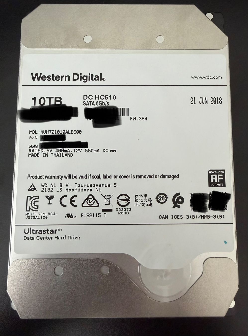 Western Digital Disques durs: WD 10TB NAS Platte #1 – D'occasion à Tann par Speedesel