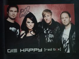 DIE HAPPY - original Autogramm