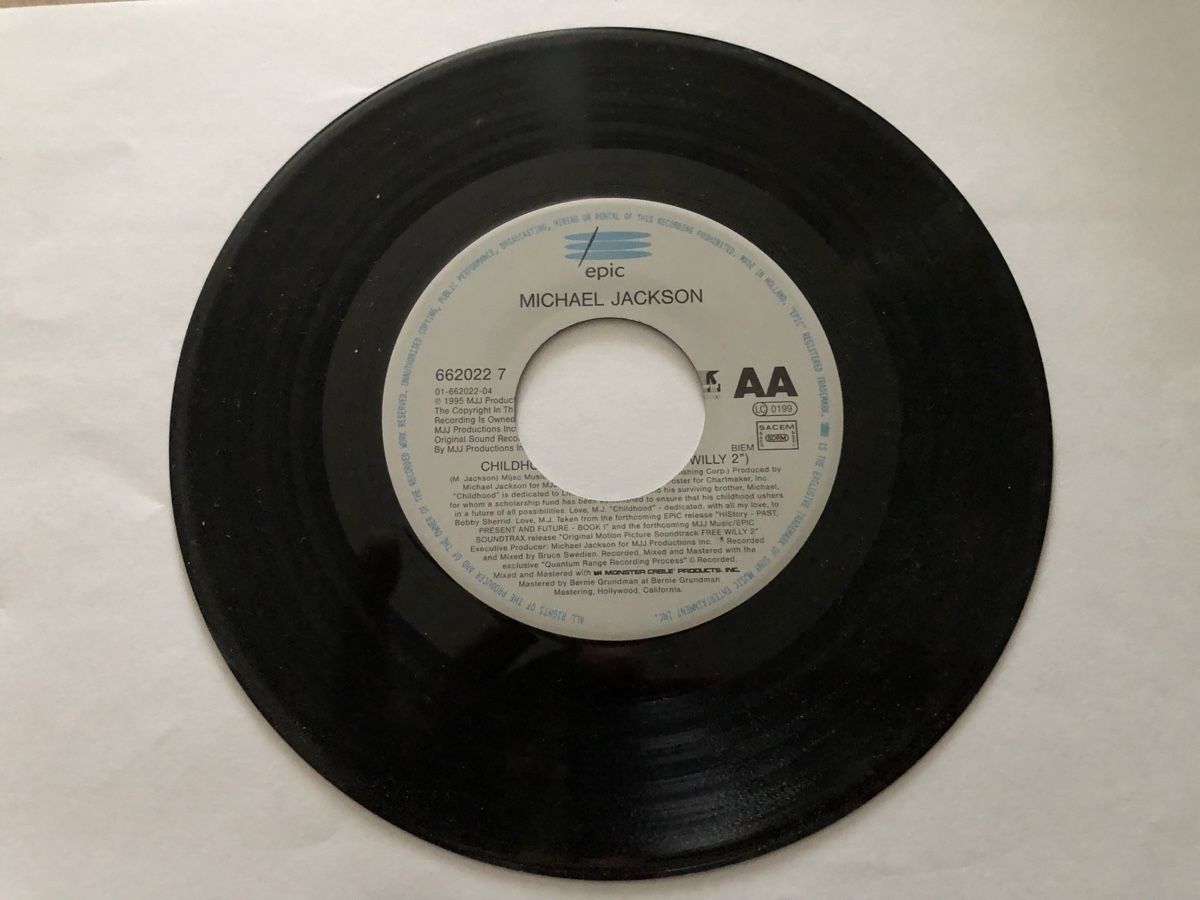 Dischi in vinile: Michael Jackson. 1995. Scream / Childhood – Usato da Faulensee venduto da Mizuno06 4