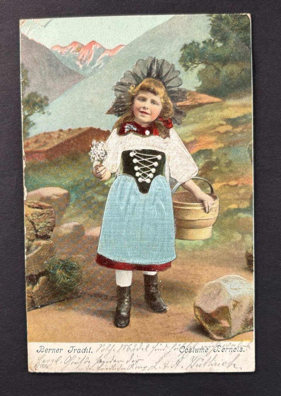 Cartoline postali: ANSICHTSKARTE BERNER TRACHT 1907 – Usato da Ostermundigen venduto da Wyatt-Earp