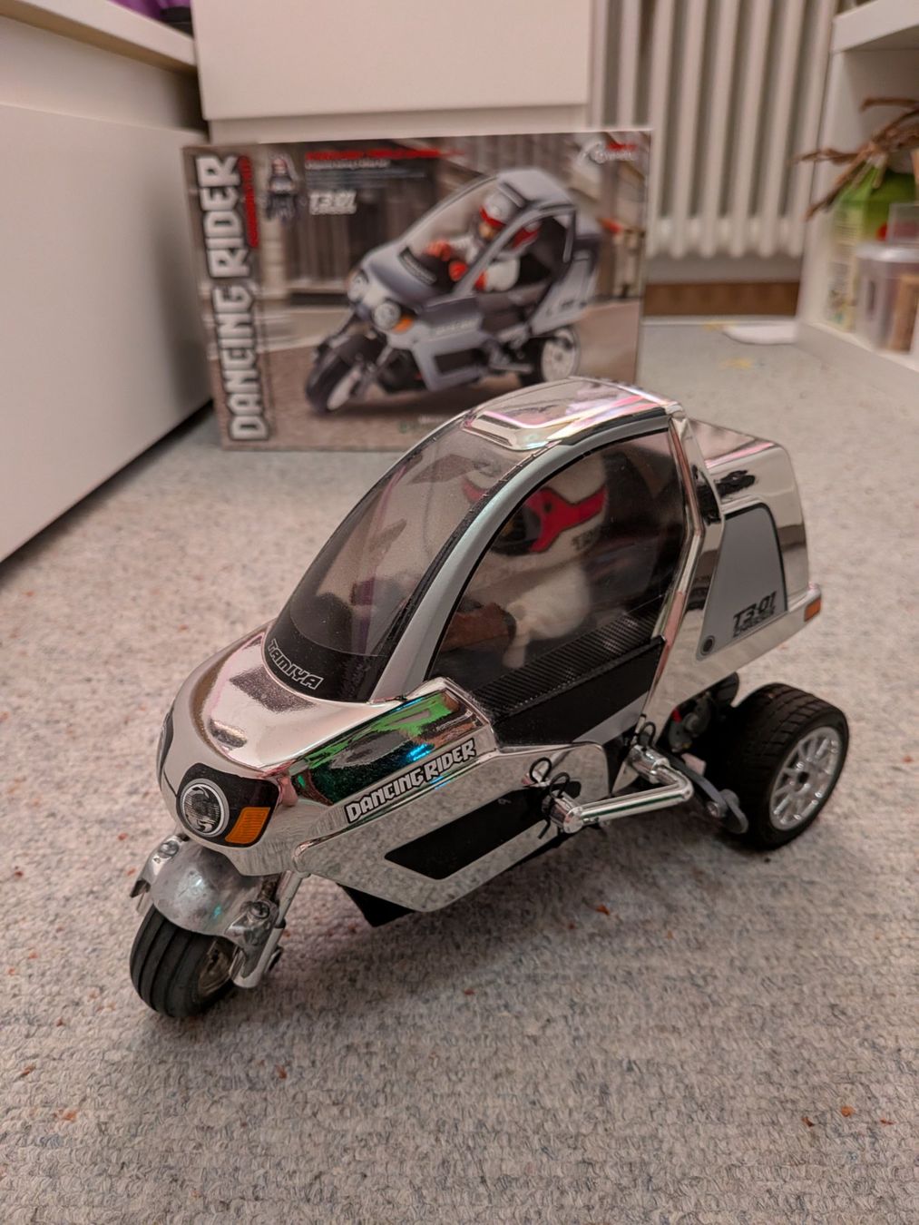 Tamiya Kit di modellismo & Modellini statici: Tamiya Dancing Rider T3-01 Chassis Triple Wheel – Usato da Wittenbach venduto da 03061984tabeakleber 5