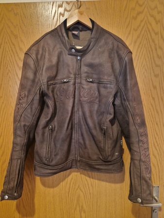 Delroy Motorradjacke Herren M Leder