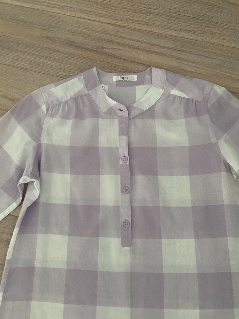 Camicette: Bluse von bpc Gr. 36 lila/weiss kariert – Usato da Bonstetten venduto da VCLS 1