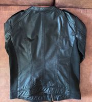 Veste en cuir Mango collection femme taille  XS noir