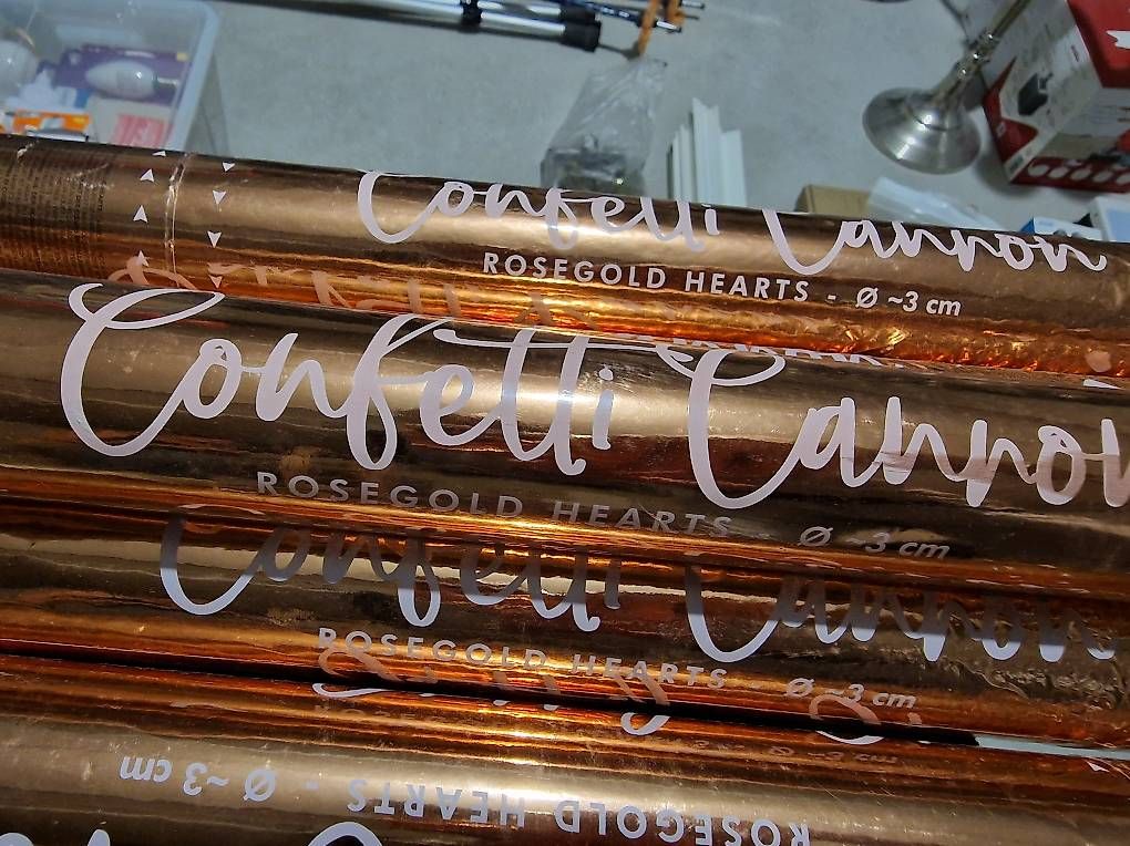 Tutte le decorazioni: 5x Konfetti Kanone Herz Rosegold – Usato da Muttenz venduto da sarino