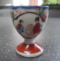 Vintage Eierbecher, Geisha Girl-Stil, Handbemalt