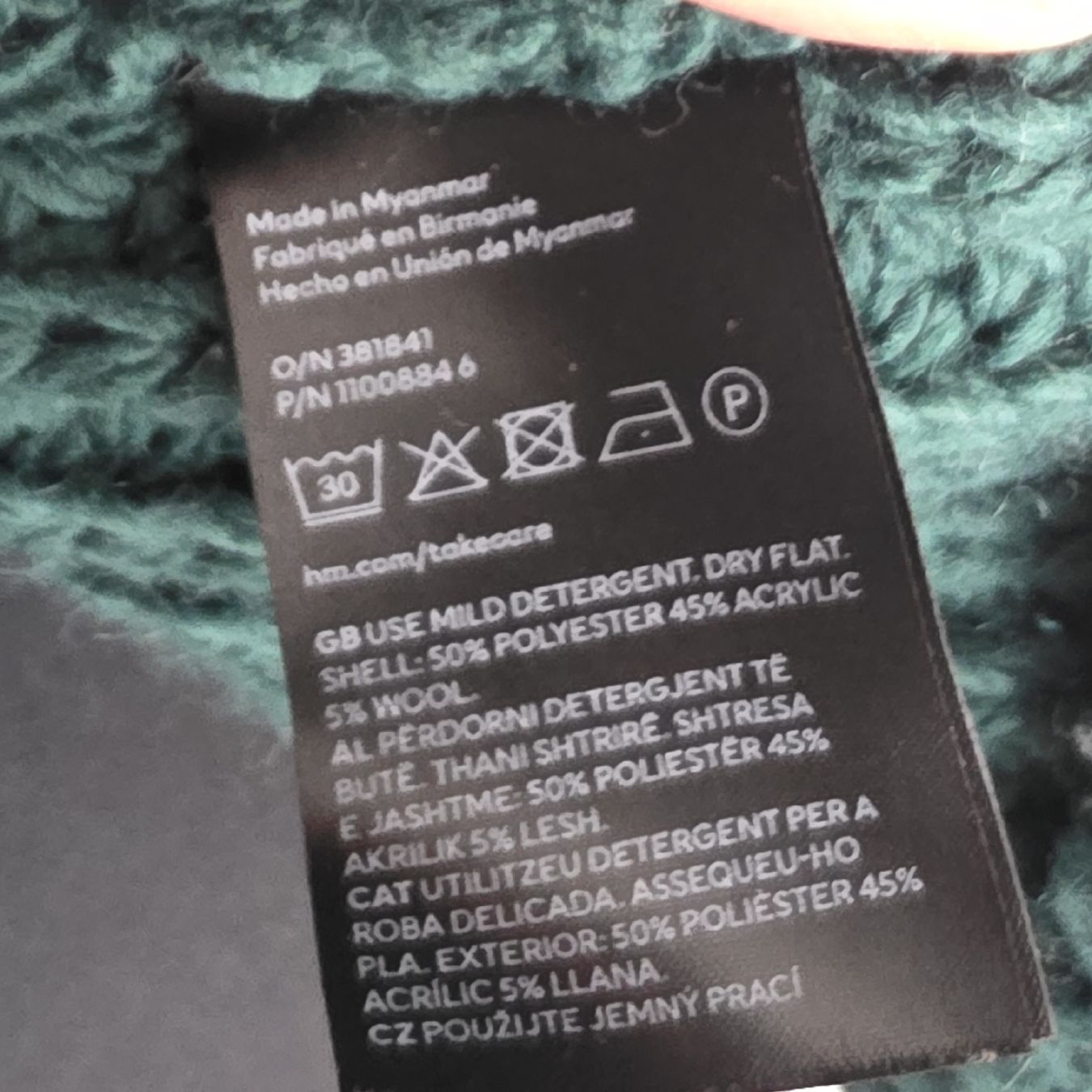 H&M Maglioni & Felpe: Dunkelgrüner Strickpullover von H&M, Grösse M – Usato da Rheinsulz venduto da Gilea 5