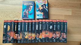 James Bond VHS Sammlung 18 Filme + 2 Filme dazu