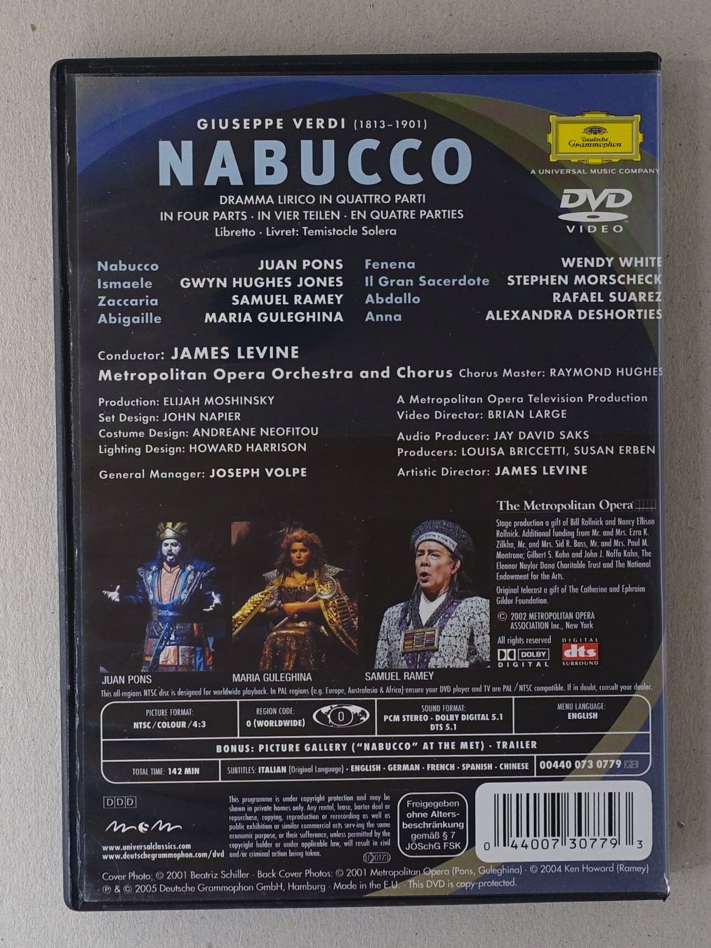 Alle DVDs: Giuseppe Verdi - Nabucco – Gebraucht aus Sessa von fraenklishop 1