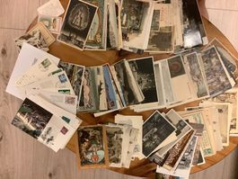 Um 170 alte (un)gelaufene Ansichtskarten Einsiedeln ab 1884