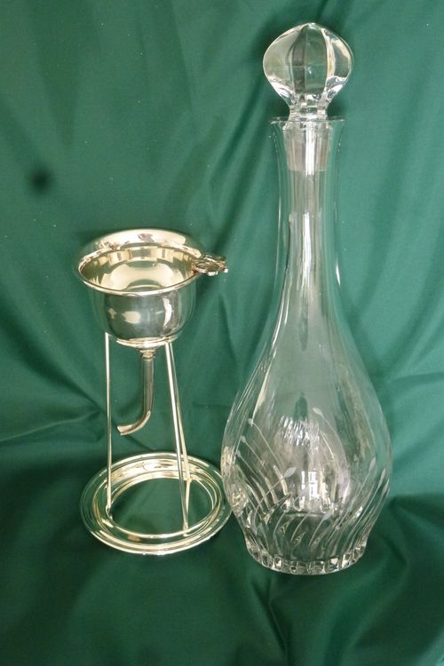 Holibanna Japanischer Kristallglas Dekanter - Elegante Karaffe Mit Eisfach Für Sake & Wein