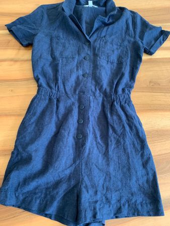 H&M Combishort Jumpsuit Gr. 34m Leinen Blend NEU