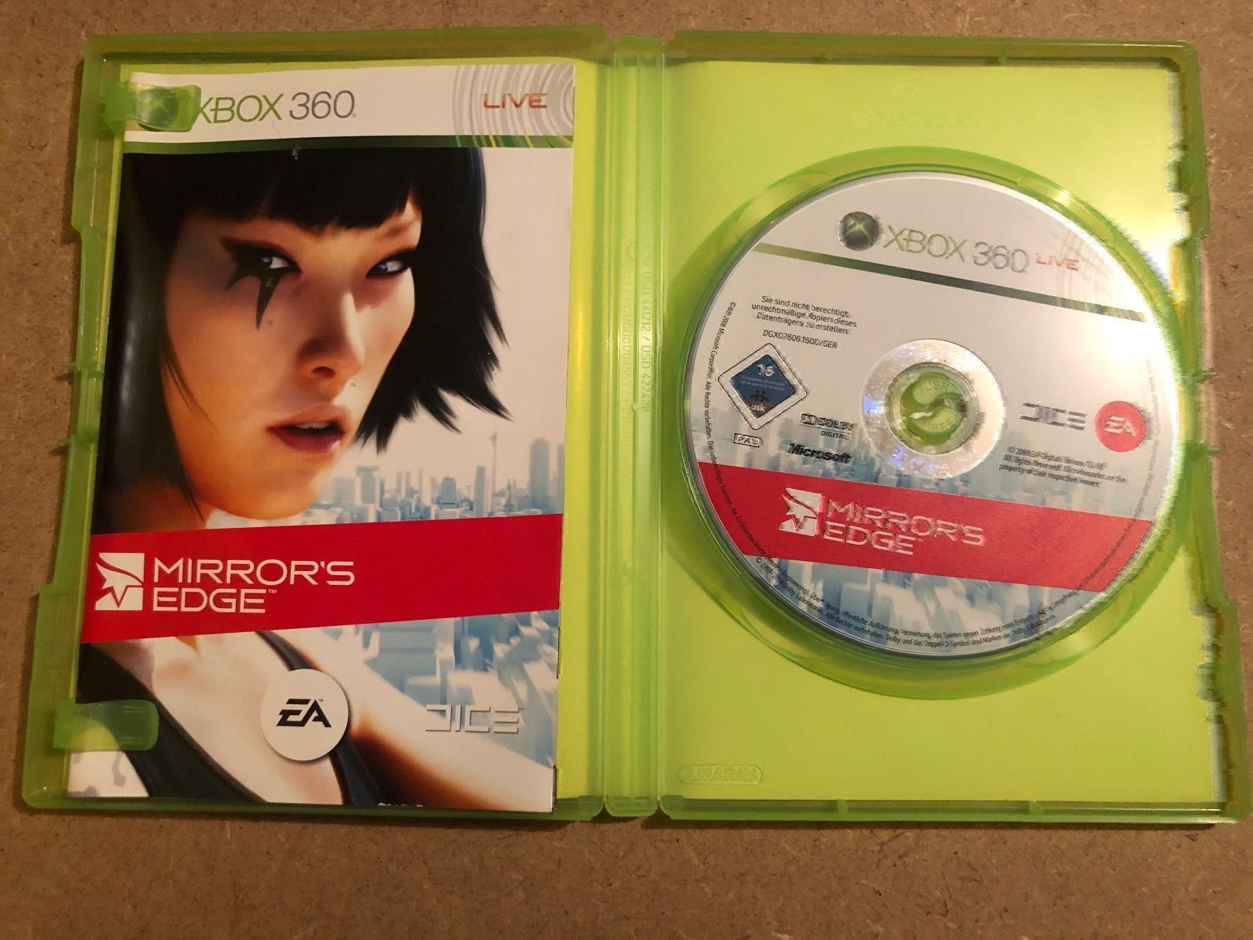 Giochi: Mirrors Edge für Xbox 360 – Usato da Kestenholz venduto da Mad18 2