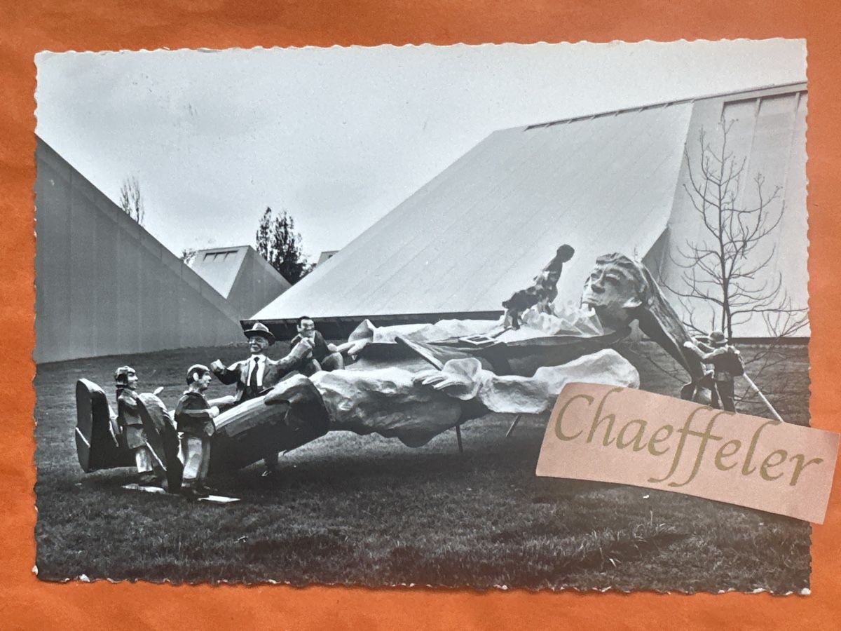 Cartoline postali: Expo 64 Lausanne,  Statue – Usato da Zürich venduto da Chaeffeler