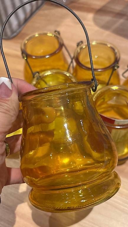 Verres: Teelichter Gläser gelb – Neuf (Voir description) à Grafenried par hollywoodprincess 2