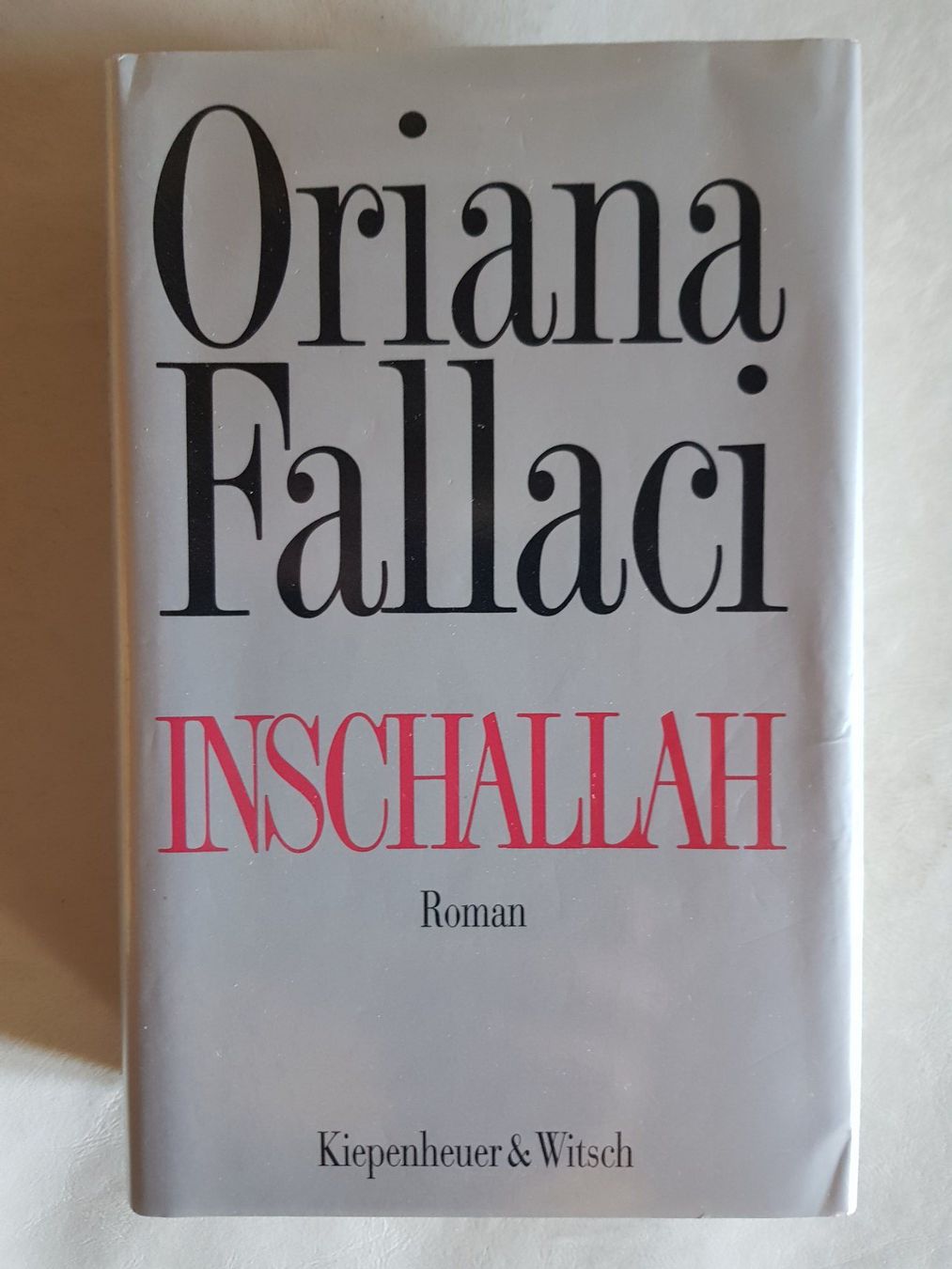 Bücher: Oriana Fallaci - Inschallah - Roman 1992 – Gebraucht aus Walterswil BE von Lonitti