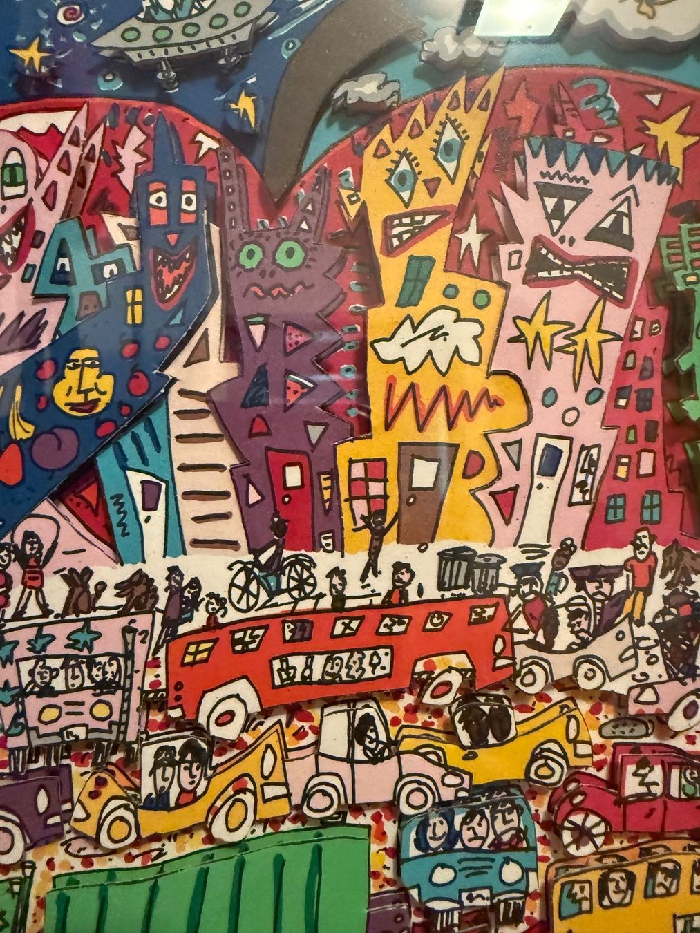 James Rizzi 3D Grafik Welcome to the Big Apple sig+nr,1990